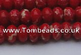 CDE2620 15.5 inches 12*16mm rondelle dyed sea sediment jasper beads