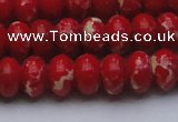 CDE2621 15.5 inches 13*18mm rondelle dyed sea sediment jasper beads