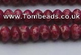 CDE2626 15.5 inches 8*12mm rondelle dyed sea sediment jasper beads