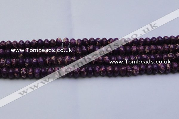 CDE2636 15.5 inches 12*16mm rondelle dyed sea sediment jasper beads