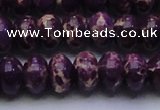 CDE2638 15.5 inches 15*20mm rondelle dyed sea sediment jasper beads