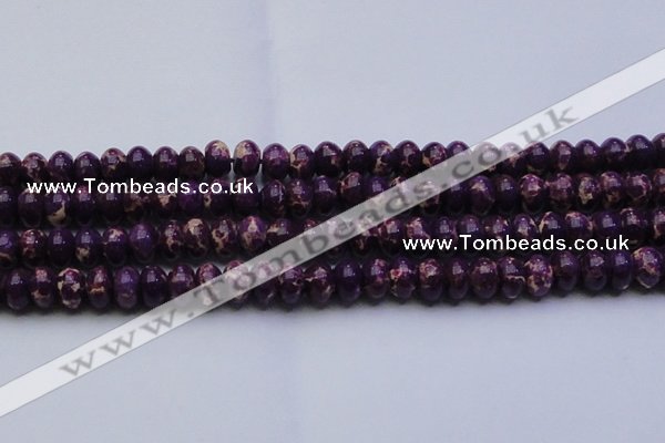 CDE2638 15.5 inches 15*20mm rondelle dyed sea sediment jasper beads