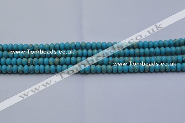 CDE2640 15.5 inches 5*8mm rondelle dyed sea sediment jasper beads