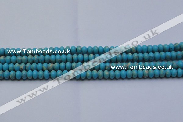 CDE2641 15.5 inches 7*10mm rondelle dyed sea sediment jasper beads