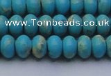 CDE2643 15.5 inches 10*14mm rondelle dyed sea sediment jasper beads