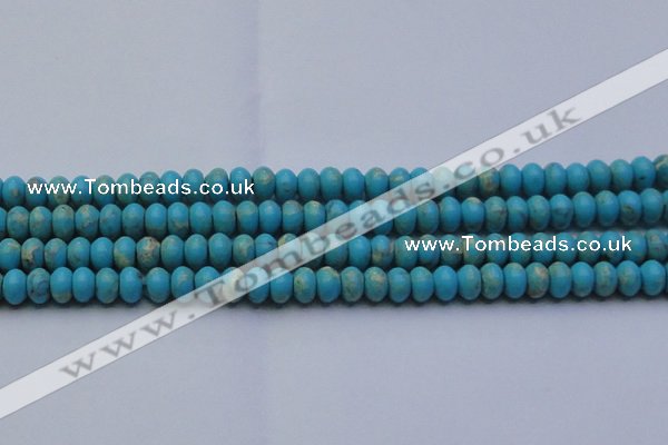 CDE2643 15.5 inches 10*14mm rondelle dyed sea sediment jasper beads