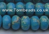 CDE2655 15.5 inches 15*20mm rondelle dyed sea sediment jasper beads