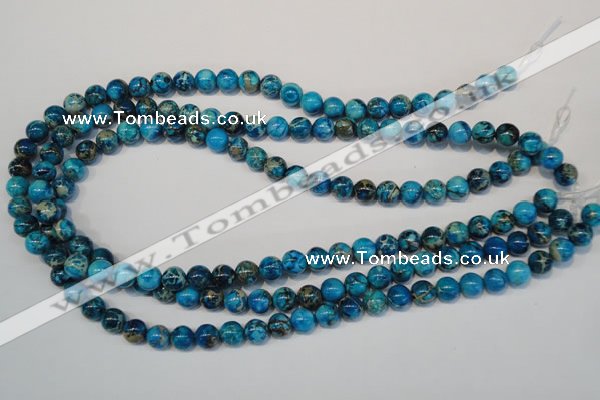 CDE266 15.5 inches 8mm round dyed sea sediment jasper beads