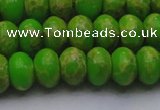 CDE2661 15.5 inches 13*18mm rondelle dyed sea sediment jasper beads