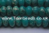 CDE2668 15.5 inches 12*16mm rondelle dyed sea sediment jasper beads