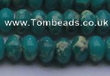 CDE2670 15.5 inches 15*20mm rondelle dyed sea sediment jasper beads