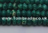 CDE2672 15.5 inches 5*8mm rondelle dyed sea sediment jasper beads