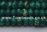 CDE2675 15.5 inches 10*14mm rondelle dyed sea sediment jasper beads