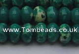 CDE2678 15.5 inches 15*20mm rondelle dyed sea sediment jasper beads