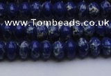 CDE2680 15.5 inches 5*8mm rondelle dyed sea sediment jasper beads