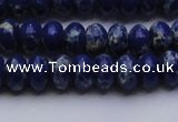 CDE2682 15.5 inches 8*12mm rondelle dyed sea sediment jasper beads