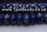 CDE2684 15.5 inches 12*16mm rondelle dyed sea sediment jasper beads