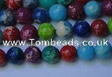 CDE2689 15.5 inches 6mm round mixed color sea sediment jasper beads