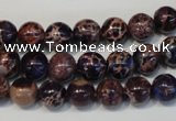 CDE362 15.5 inches 8mm round dyed sea sediment jasper beads