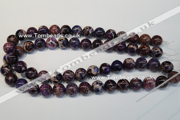 CDE365 15.5 inches 14mm round dyed sea sediment jasper beads