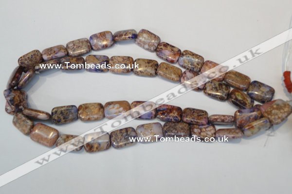 CDE437 15.5 inches 13*18mm rectangle dyed sea sediment jasper beads