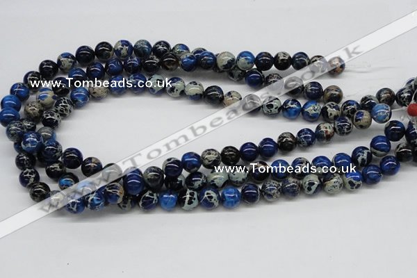 CDE44 15.5 inches 10mm round dyed sea sediment jasper beads wholesale