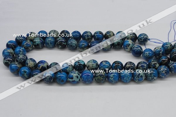 CDE46 15.5 inches 14mm round dyed sea sediment jasper beads wholesale