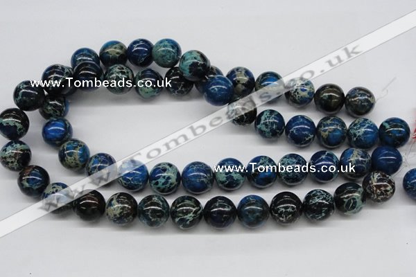 CDE47 15.5 inches 16mm round dyed sea sediment jasper beads wholesale