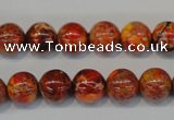 CDE493 15.5 inches 10mm round dyed sea sediment jasper beads