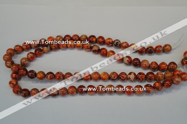 CDE493 15.5 inches 10mm round dyed sea sediment jasper beads