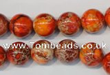 CDE494 15.5 inches 12mm round dyed sea sediment jasper beads