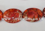 CDE533 15.5 inches 18*25mm oval dyed sea sediment jasper beads