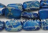 CDE55 15.5 inches 13*18mm rectangle dyed sea sediment jasper beads