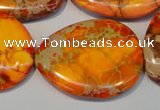 CDE580 20*25mm - 28*35mm freeform dyed sea sediment jasper beads