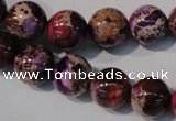 CDE697 15.5 inches 12mm round dyed sea sediment jasper beads