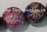 CDE699 15.5 inches 24mm round dyed sea sediment jasper beads