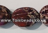 CDE701 15.5 inches 22*28mm star fruit shaped dyed sea sediment jasper beads