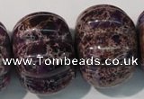 CDE702 15.5 inches 26*32mm pumpkin dyed sea sediment jasper beads