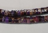 CDE704 15.5 inches 3*6mm heishi dyed sea sediment jasper beads