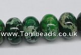 CDE73 15.5 inches 12*18mm rondelle dyed sea sediment jasper beads