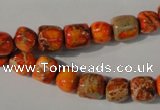 CDE732 15.5 inches 6*7mm – 8*9mm nuggets dyed sea sediment jasper beads