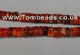 CDE733 15.5 inches 3*6mm heishi dyed sea sediment jasper beads