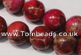 CDE763 15.5 inches 16mm round dyed sea sediment jasper beads