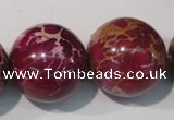 CDE765 15.5 inches 24mm round dyed sea sediment jasper beads