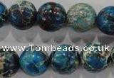 CDE807 15.5 inches 15mm round dyed sea sediment jasper beads wholesale