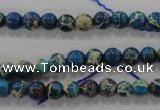 CDE811 15.5 inches 6mm round dyed sea sediment jasper beads wholesale