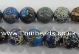 CDE814 15.5 inches 10mm round dyed sea sediment jasper beads wholesale