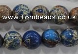 CDE815 15.5 inches 12mm round dyed sea sediment jasper beads wholesale