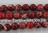 CDE822 15.5 inches 8mm round dyed sea sediment jasper beads wholesale