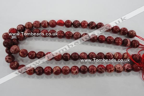 CDE823 15.5 inches 10mm round dyed sea sediment jasper beads wholesale